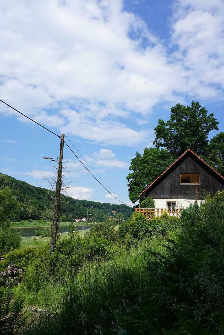 Ferienwohnung Im Gruenen Elbtal Stadt Wehlen Bagian luar foto